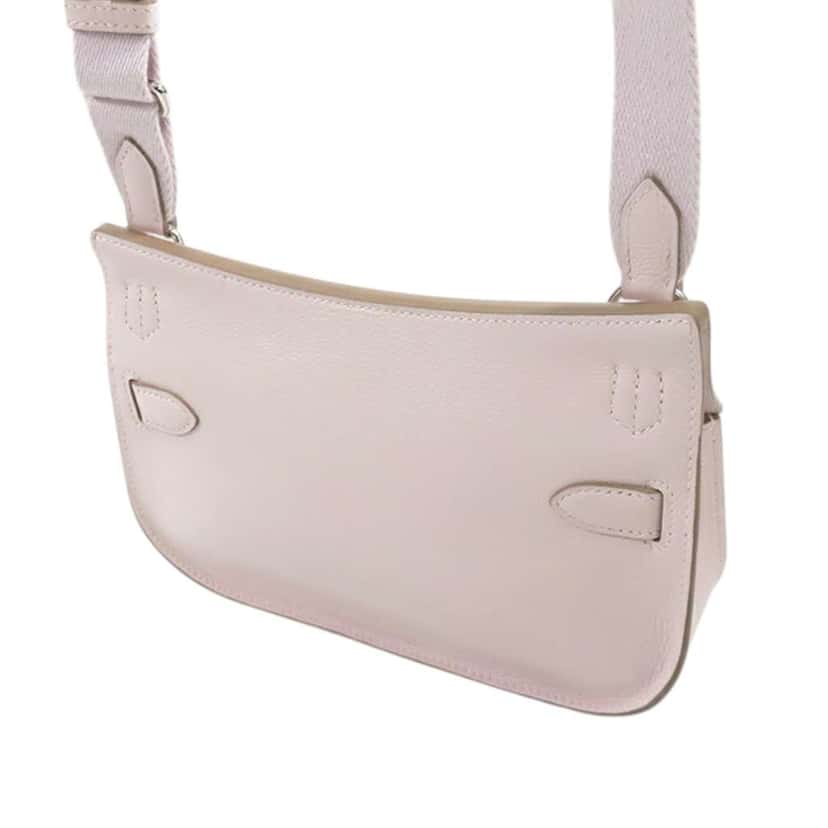 Hermès Mini Evercolor Verso Jypsiere Pink Leather Good condition - Back View