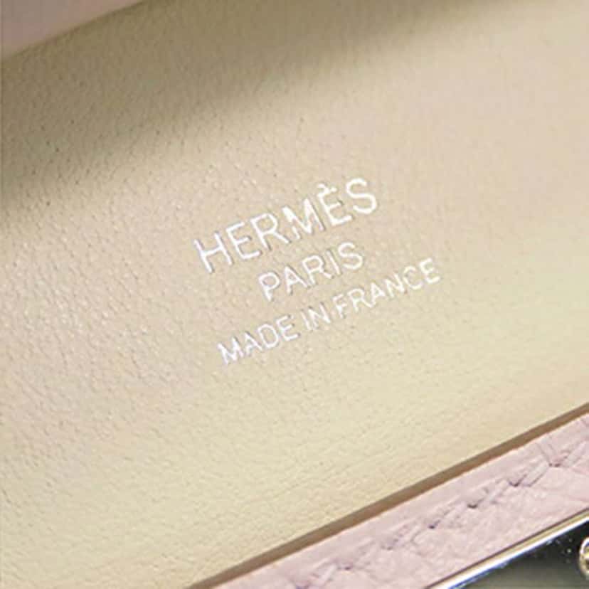 Hermès Mini Evercolor Verso Jypsiere Pink Leather Good condition - Box View