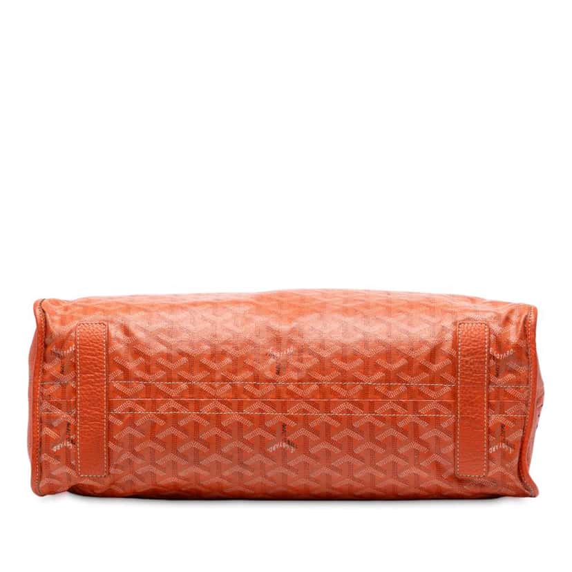 Goyard Goyardine Sac Hardy Pet Carrier PM Orange Canvas Good condition - Inside View