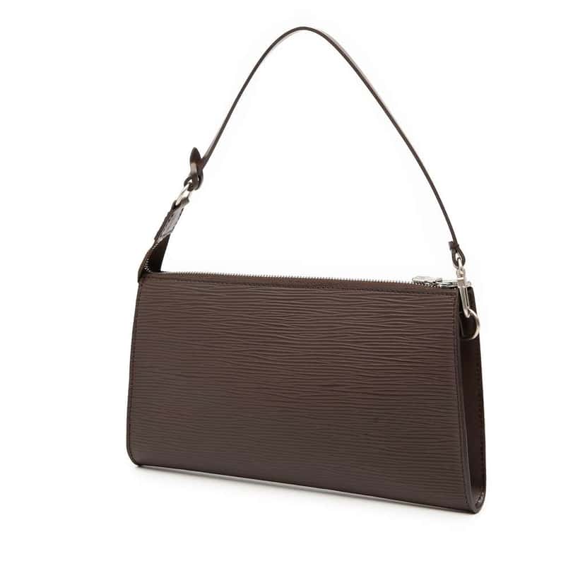 Louis Vuitton Epi Pochette Accessoires Brown Leather Good condition - Back View