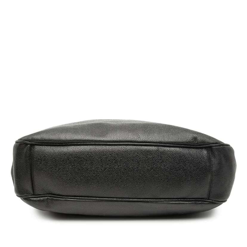 Chanel CC Caviar Tote Black Leather Good condition - Inside View