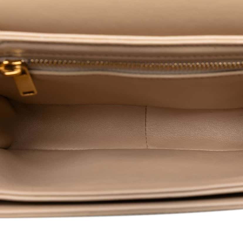 Celine Teen Shiny Calfskin Triomphe Crossbody Brown Leather Good condition - Model View