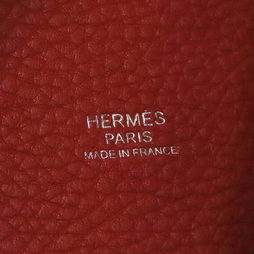 Hermès Bicolor Clemence and Swift Picotin Lock 22 Red Leather Good condition - Box View