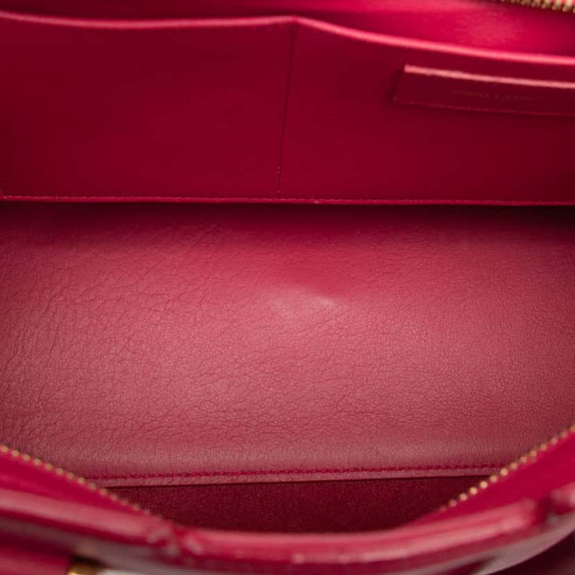Saint Laurent Small Calfskin Cabas Chyc Satchel Pink Leather Good condition - Model View
