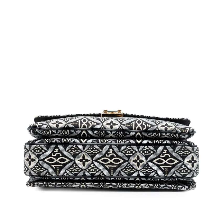 Louis Vuitton Monogram Jacquard Since 1854 Pochette Metis Black Canvas Good condition - Inside View