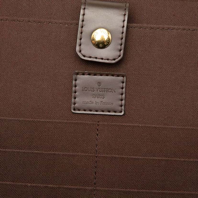 Louis Vuitton Damier Ebene Porte Ordinateur Sabana Brown Fair condition - Box View