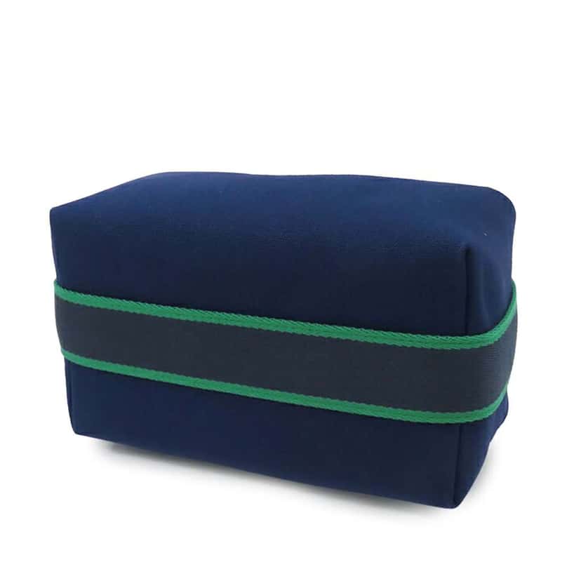 Hermès Small Toile Bride A Brac Case Blue Canvas Good condition - Inside View