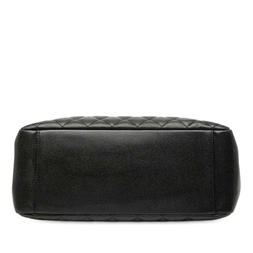 Chanel Caviar Grand Shopping Tote Black Leather Good condition - Inside View