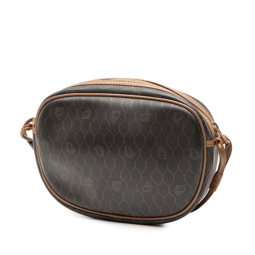 Dior Honeycomb Coated Canvas Crossbody Black Canvas Good condition - Back View