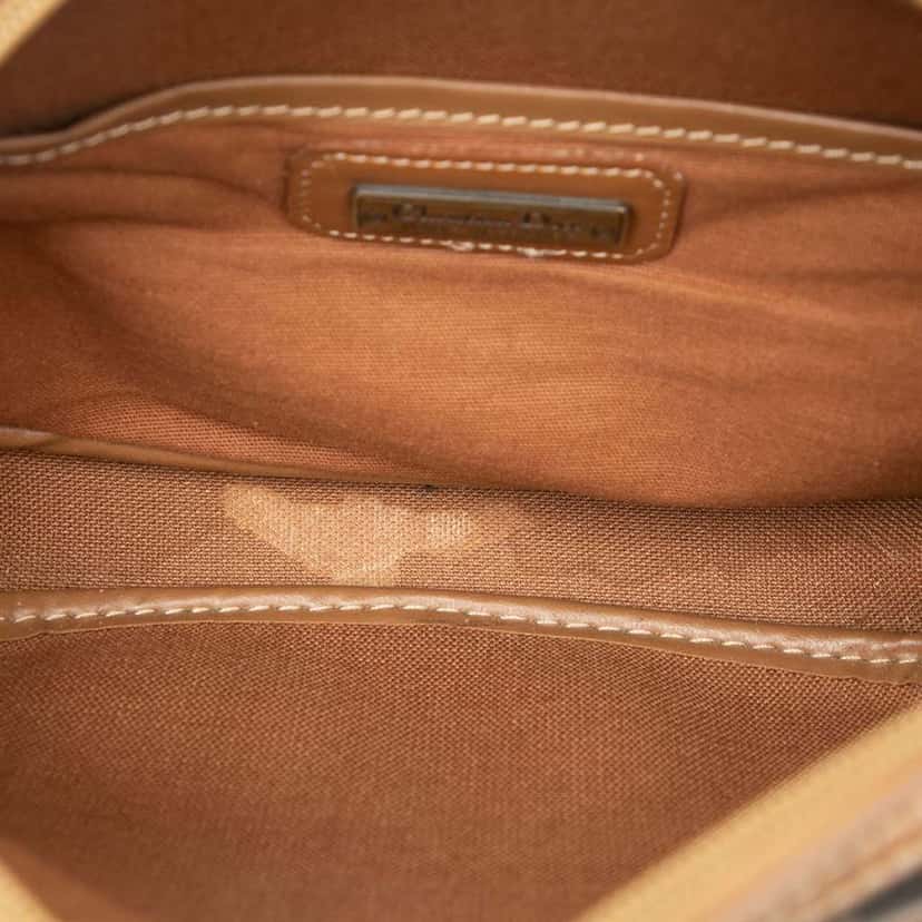 Dior Honeycomb Coated Canvas Crossbody Black Canvas Good condition - Model View