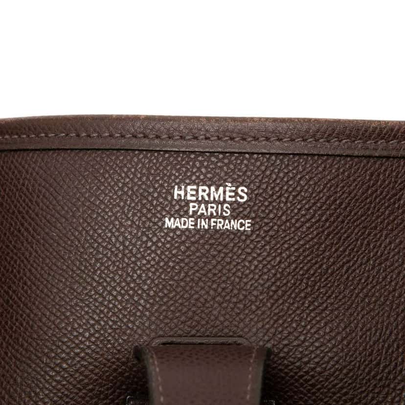 Hermès Epsom Evelyne II GM Brown Leather Good condition - Box View