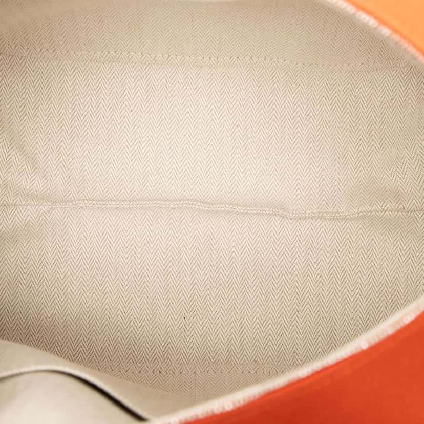 Hermès Large Toile Bride A Brac Case Orange Canvas Good condition - Model View