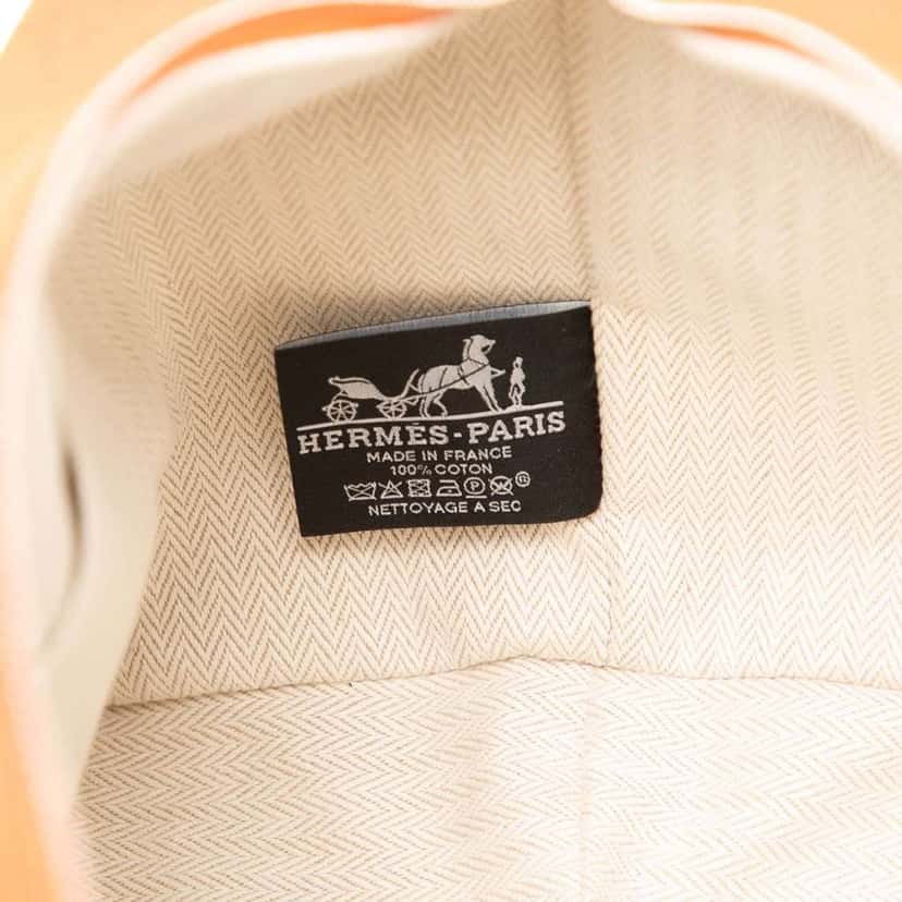 Hermès Large Toile Bride A Brac Case Orange Canvas Good condition - Box View