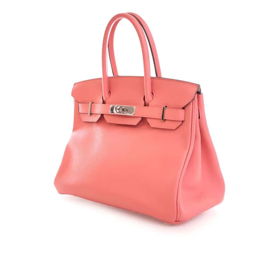 Hermès Epsom Birkin Retourne 30 Pink Leather Good condition - Back View