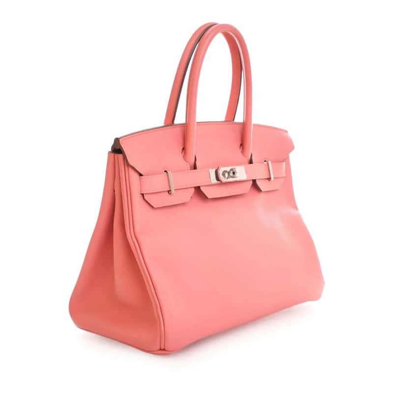 Hermès Epsom Birkin Retourne 30 Pink Leather Good condition - Inside View