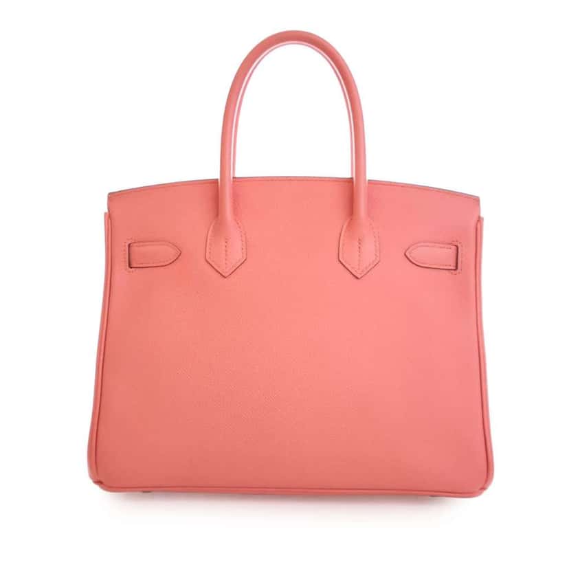 Hermès Epsom Birkin Retourne 30 Pink Leather Good condition - Model View