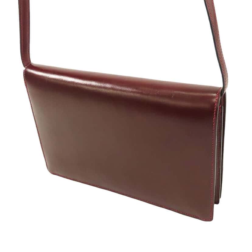 Hermès Box Calf Annie Red Leather Good condition - Back View