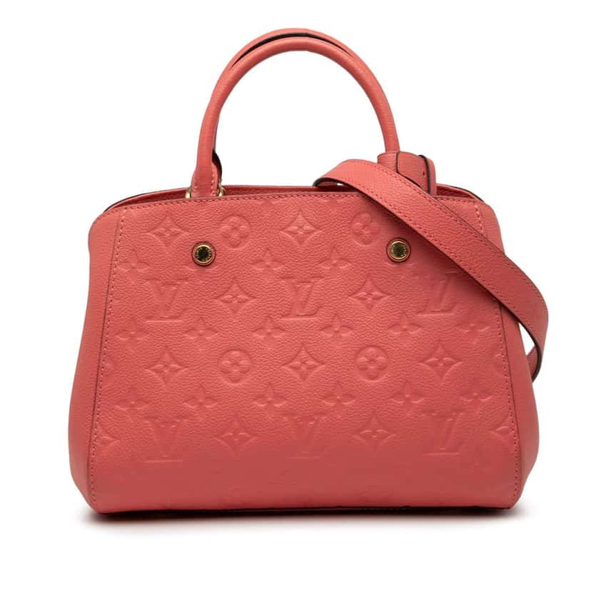 Louis Vuitton Monogram Empreinte Montaigne BB Pink Leather Very good condition - Front View