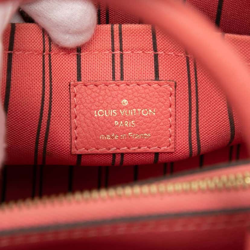 Louis Vuitton Monogram Empreinte Montaigne BB Pink Leather Very good condition - Box View