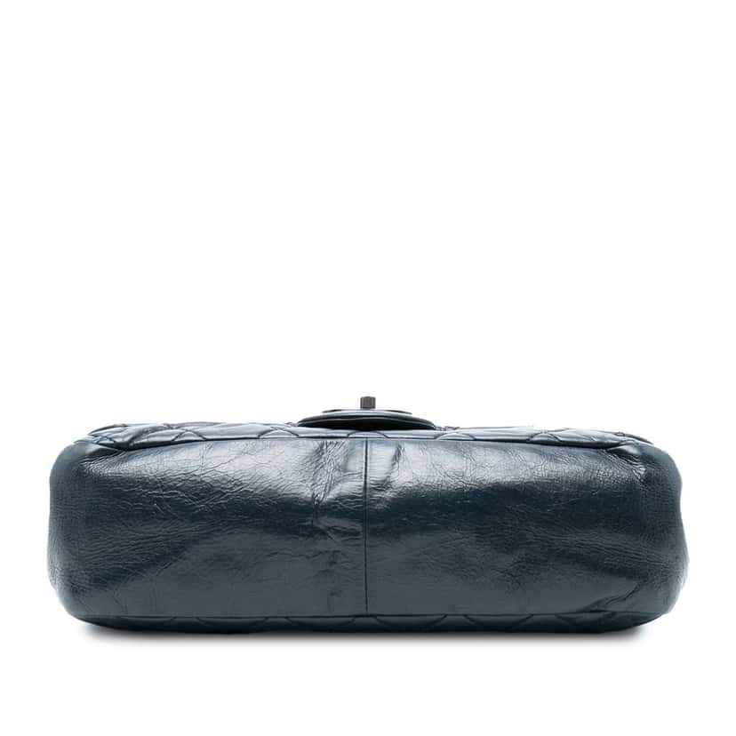 Chanel Medium Iridescent Calfskin In The Mix Flap Blue Leather Good condition - Inside View
