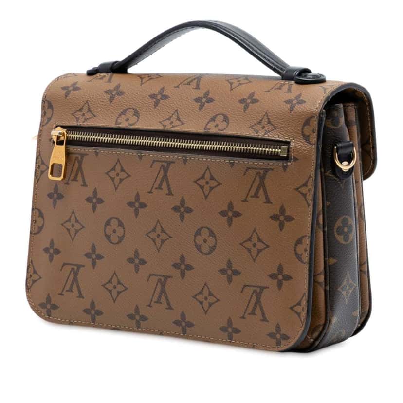 Louis Vuitton Monogram Reverse Pochette Metis Brown Good condition - Back View