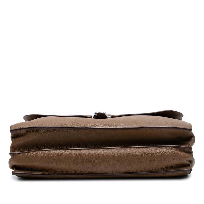 Hermès Togo Sac A Depeches 38 Brown Leather Good condition - Inside View