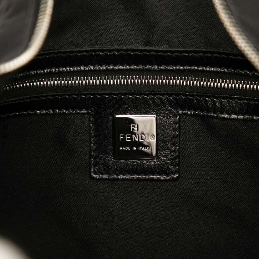 Fendi Nylon FF Shoulder Bag Black Good condition - Box View