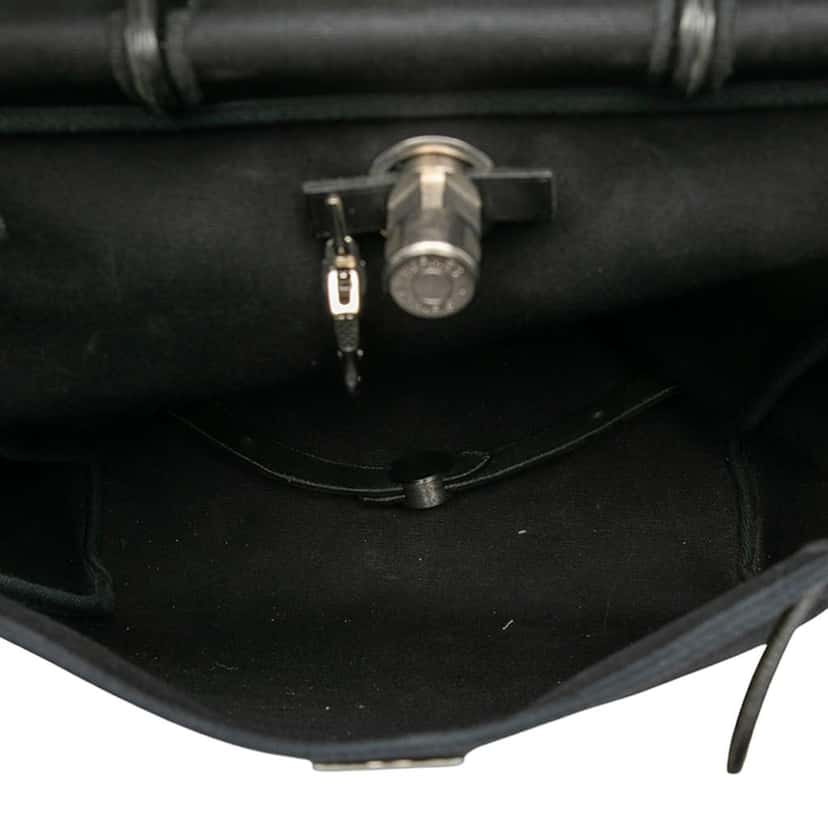 Hermès Toile Herbag GM Backpack Black Canvas Good condition - Model View