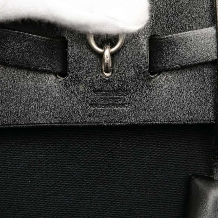 Hermès Toile Herbag GM Backpack Black Canvas Good condition - Box View