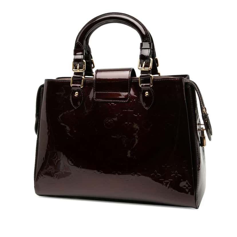 Louis Vuitton Monogram Vernis Melrose Avenue Purple Leather Good condition - Back View