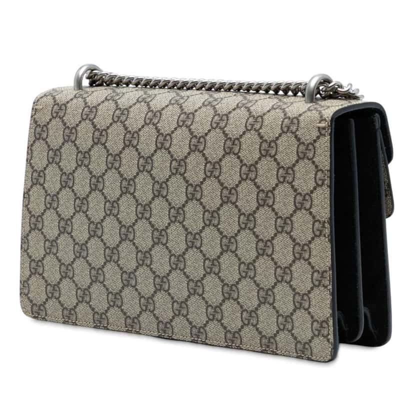 Gucci Medium GG Supreme Dionysus Shoulder Bag Brown Canvas Good condition - Back View