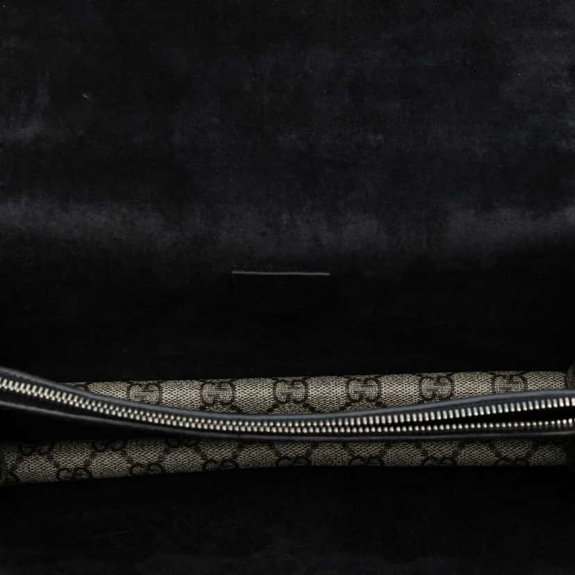 Gucci Medium GG Supreme Dionysus Shoulder Bag Brown Canvas Good condition - Model View