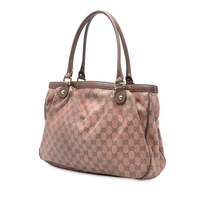 Gucci GG Canvas Sukey Tote Brown Canvas Good condition - Back View
