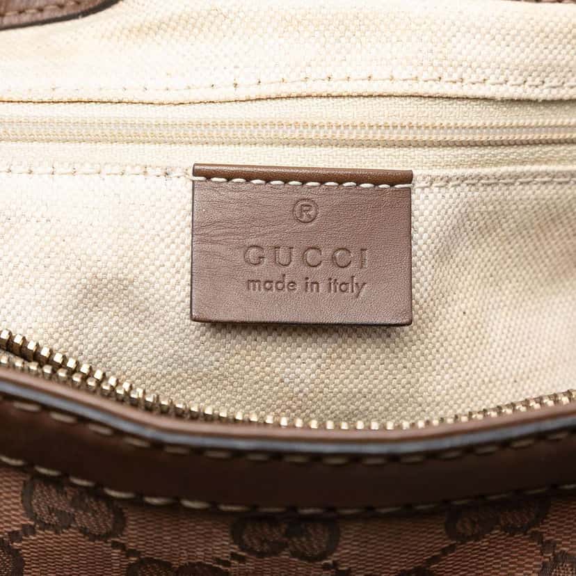 Gucci GG Canvas Sukey Tote Brown Canvas Good condition - Box View