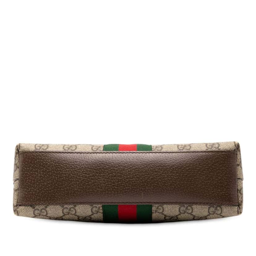 Gucci Small GG Supreme Ophidia Dome Crossbody Brown Canvas Good condition - Inside View