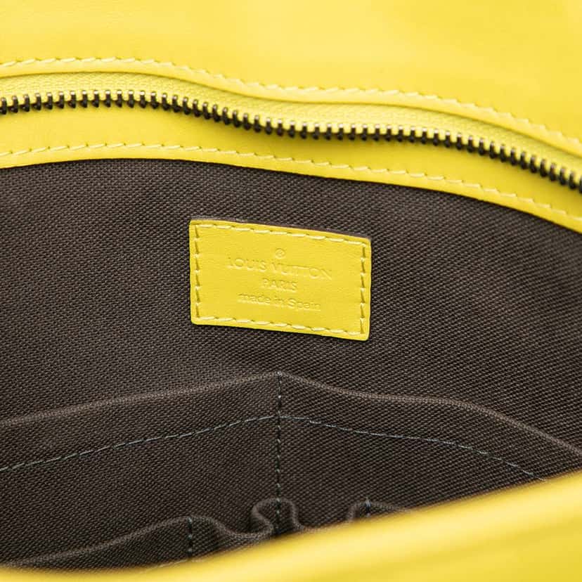 Louis Vuitton Damier Infini Tadao Yellow Leather Very good condition - Box View