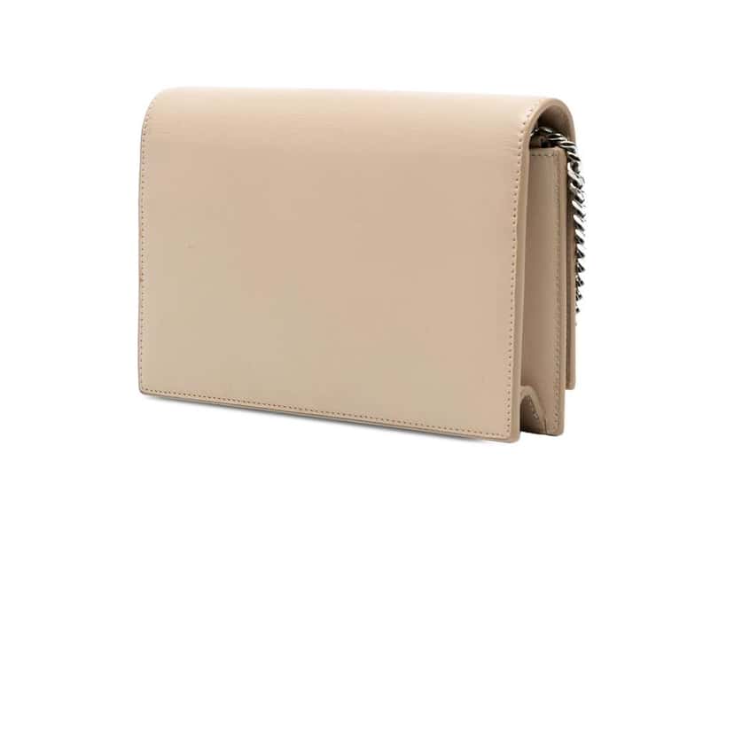 Saint Laurent Smooth Calfskin Monogram Kate Tassel Wallet on Chain Brown Leather Very good condition - Back View