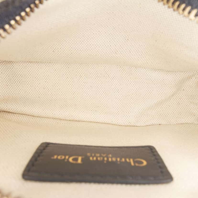 Dior Oblique Canvas Belt Pouch Blue Canvas Good condition - Model View