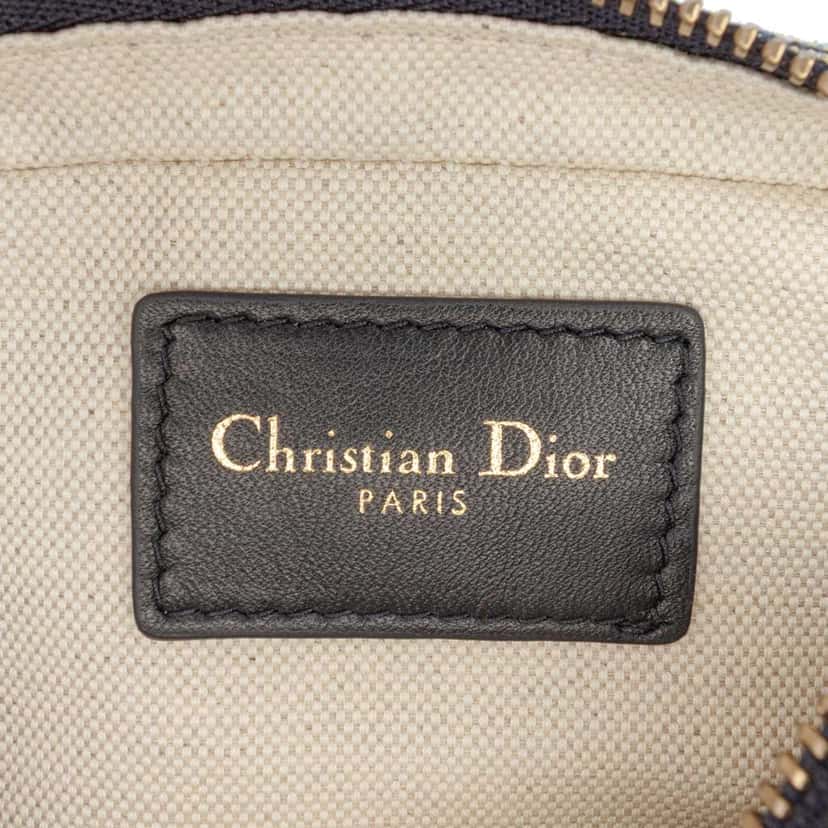 Dior Oblique Canvas Belt Pouch Blue Canvas Good condition - Box View