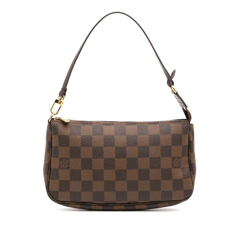 Louis Vuitton Damier Ebene Pochette Accessoires Brown Canvas Good condition - Front View