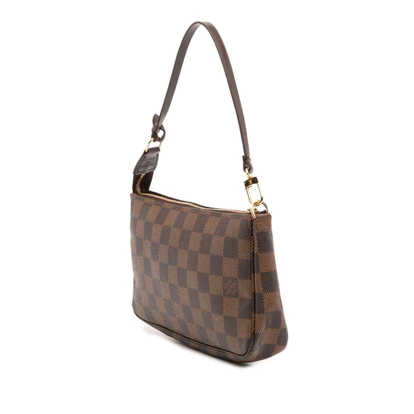 Louis Vuitton Damier Ebene Pochette Accessoires Brown Canvas Good condition - Back View