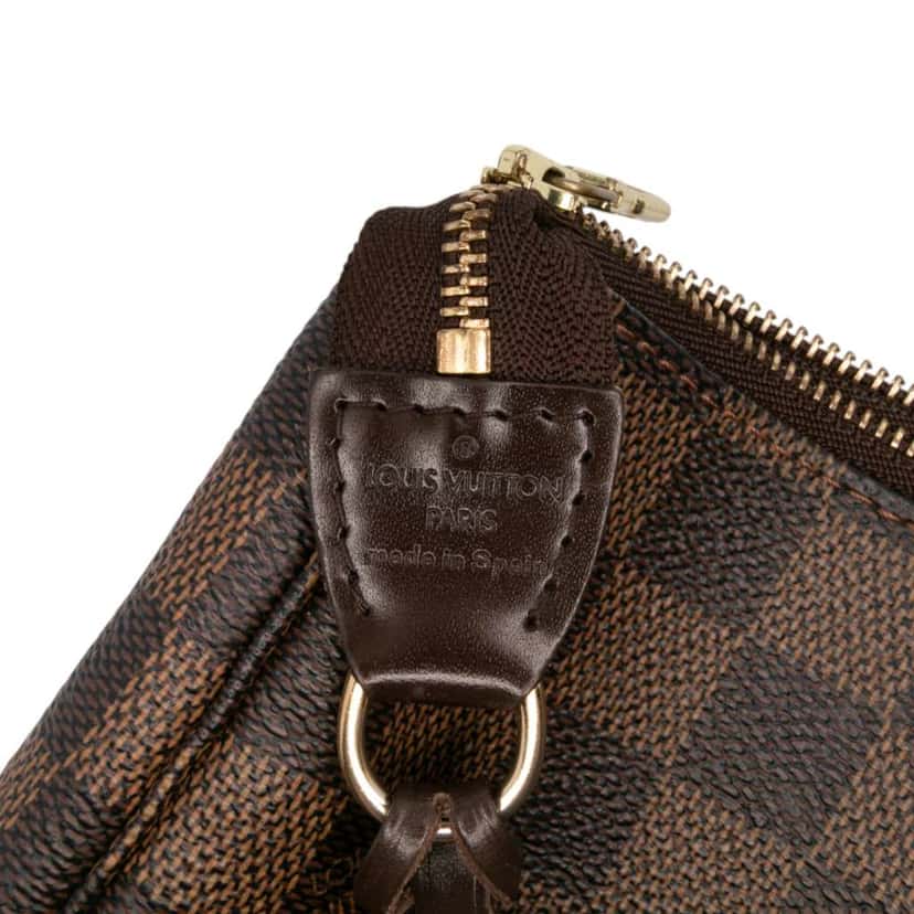 Louis Vuitton Damier Ebene Pochette Accessoires Brown Canvas Good condition - Box View