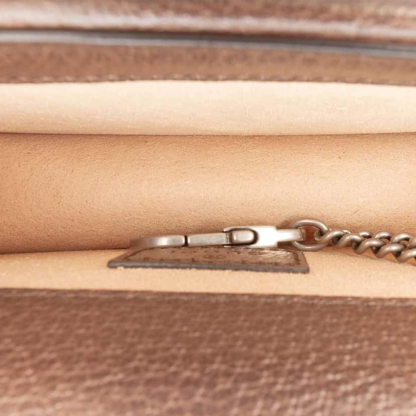 Gucci Mini GG Supreme Studs Dionysus Crossbody Brown Canvas Good condition - Model View