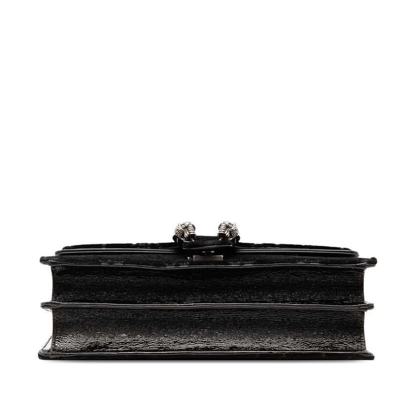 Gucci Small Velvet Dionysus Shoulder Bag Black Velvet Good condition - Inside View
