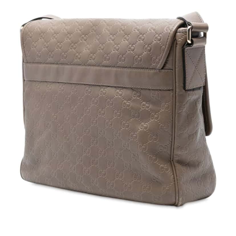 Gucci Guccissima Crossbody Brown Leather Good condition - Back View