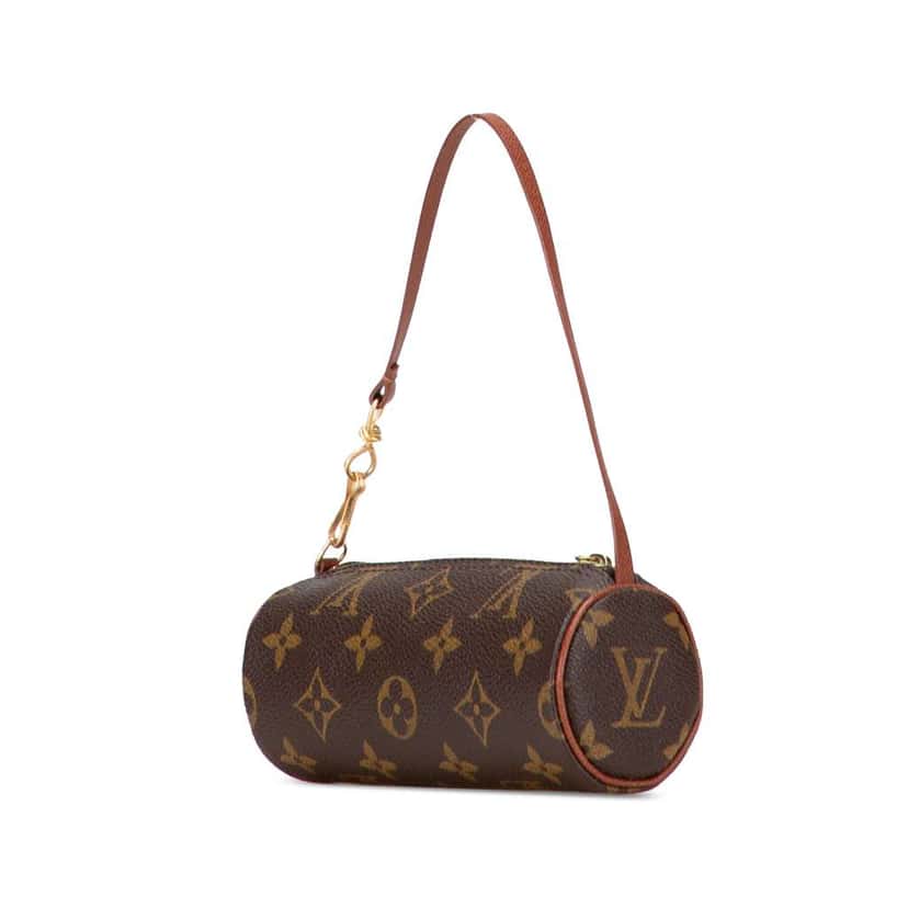 Louis Vuitton Monogram Papillon Pochette Brown Good condition - Back View