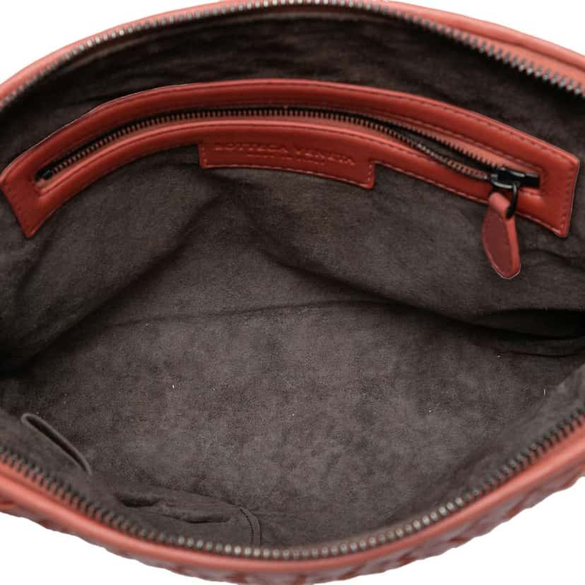 Bottega Veneta Nappa Intrecciato Nodini Crossbody Pink Leather Good condition - Model View