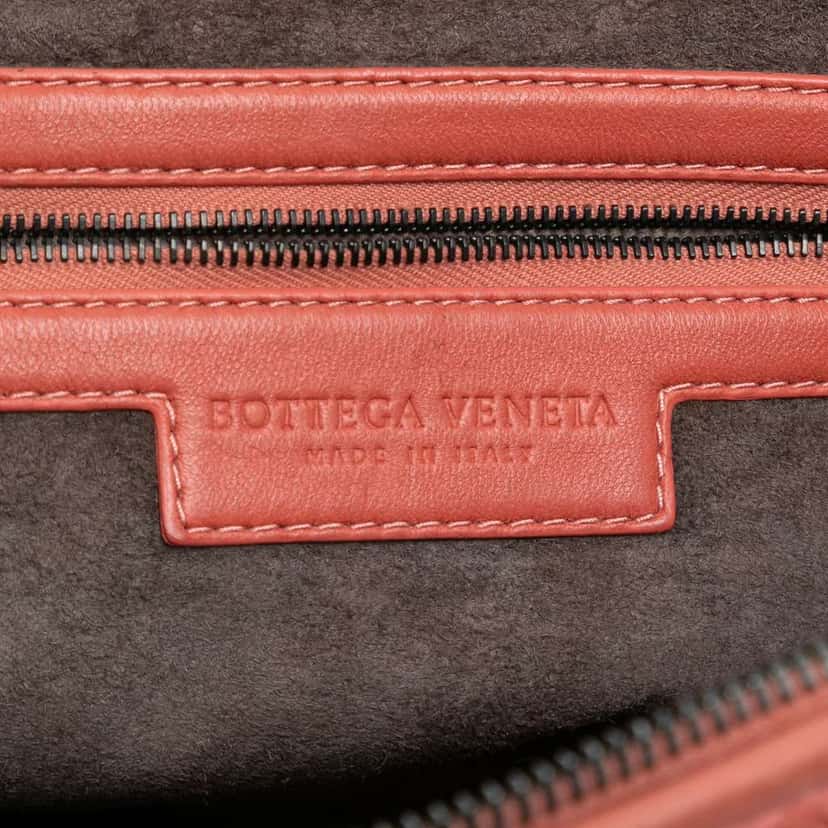 Bottega Veneta Nappa Intrecciato Nodini Crossbody Pink Leather Good condition - Box View