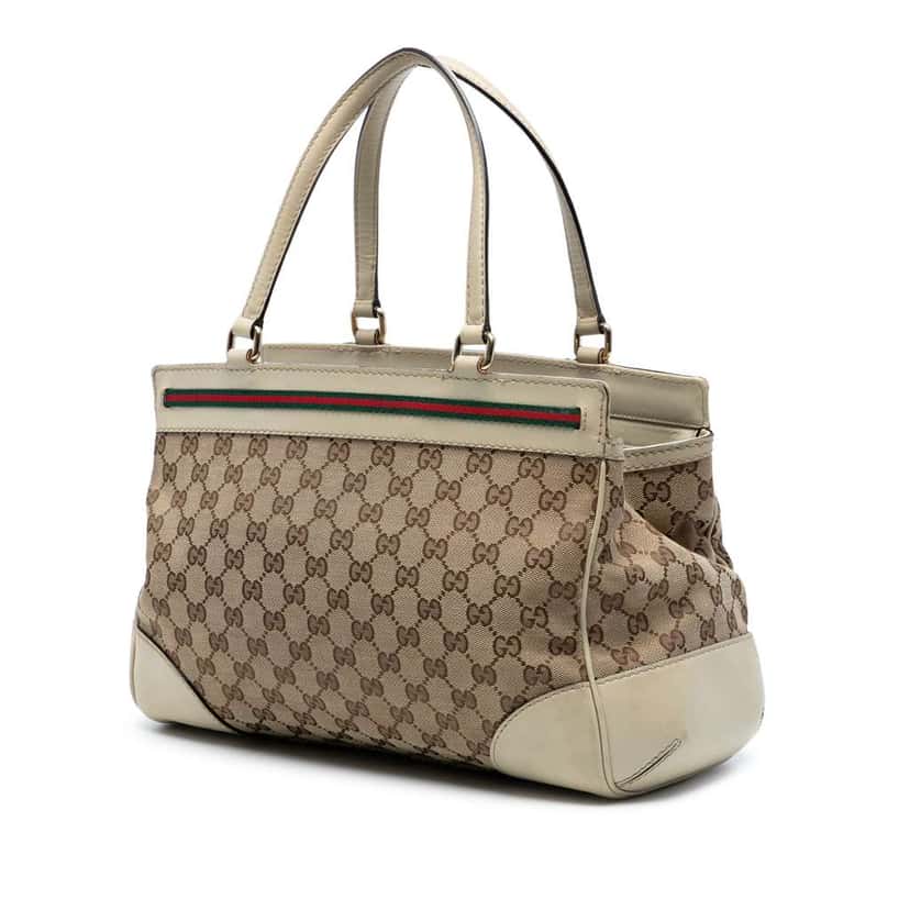 Gucci GG Canvas Mayfair Tote Brown Canvas Good condition - Back View