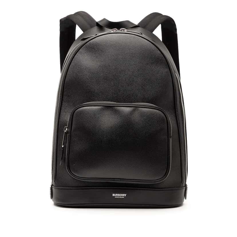 Burberry Leather Rocco Backpack Black Leather Good condition - Front View
